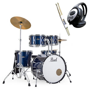 Pearl Roadshow 20 Zoll Royal Blue Metallic Drumset + keepdrum Kopfhörer + Sticks