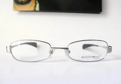 Armações de óculos masculinas pequenas Freudenhaus Alemanha titânio 46-18 138 Lincoln IV - Imagem 1 de 4
