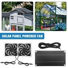 Solar Powered Dual Fan System for Exhaust in Chicken Coops and Pet Houses