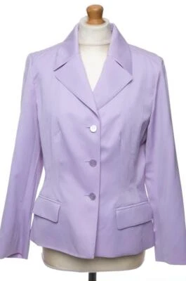 CHAQUETA BLAZER DE LANA VIRGEN ESCADA UK 12 US 10 EU 38 FR 40 IT44 M COMO NUEVA IMPECABLE Foto 1 de 4