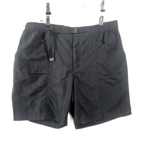 New L.L. Bean L Ripstop Tech Short Black Nylon Casual 8" Shorts UPF+ - Picture 1 of 7