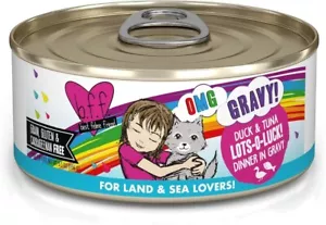 Weruva B.F.F. OMG - Best 5.5 Ounce (Pack of 8), Lots-O-Luck! Duck & Tuna - Picture 1 of 9