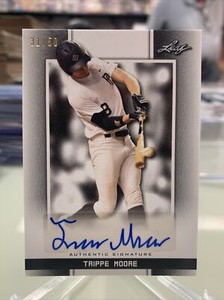 2019 Leaf Perfect Game National Showcase Base Black /50 Trippe Moore Auto