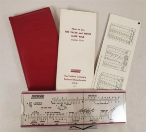 Foxboro Slide Rule Calculator 1971 Model No. PUB-19 w/ Case & Manual - Picture 1 of 9