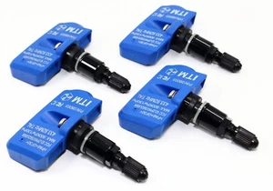 4 2005-2019 TPMS Tire Pressure Sensors Jeep Gloss Black Aluminum Valve Stems - Picture 1 of 8