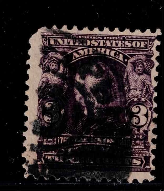 US Scott #302, Single 1903 Andrew Jackson 3c FVF Used - Image 1 of 1