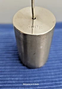 Calibration Weight Double Hooked Weight Stainless Steel 500 grams - Picture 1 of 7