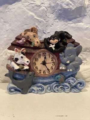 FIGI GRAPHICS Noah's Ark  Clock Model CK-BS-201 Tested Works Vintage 1995 - Image 1 of 4