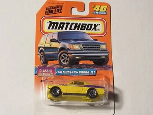 Matchbox 1998 68 Mustang Cobra Jet #40 nuovo sigillato - Foto 1 di 2