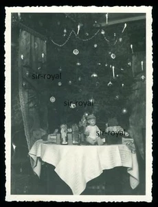 Natale 1934 - regali giocattolo albero di Natale - anni '30 - foto 9x12 cm - Foto 1 di 2