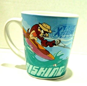 Vintage Warner Bros Taz Coffee Mug Tea Cup Extreme Fishing Golf Taz Devil - Picture 1 of 8