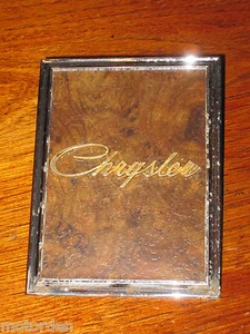 Chrysler Australian Valiant? metal BADGE on wood grain metal FREE POST AUSTRALIA - Picture 1 of 7