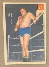 Hans Hermann 1954-55 Parkhurst #54 Wrestling card