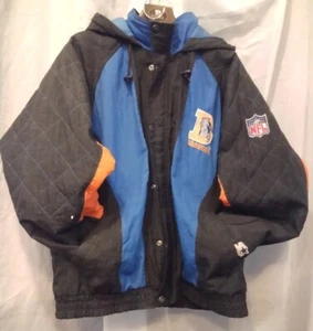 VTG Denver Broncos Old School Logo Starter Pro Line Jacket w/Hood Size XL - Picture 1 of 16