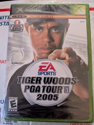 Authentic Tiger Woods PGA Tour 2005 (Microsoft Xbox, 2004, EA Sports) New Sealed - Image 1 of 3