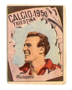 CALCIO FIGURINA  CALCIATORI   VAV  CAMPIONATO 1950  TRIESTINA   ROSSETTI - Bild 1 von 1