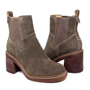 Crown Vintage Allie Chelsea Pull On Boots Brown Suede Women's Size 6.5 - Picture 1 of 12