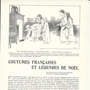 Coutumes françaises et légendes de Noël - - Article de presse 1904 - Picture 1 of 4