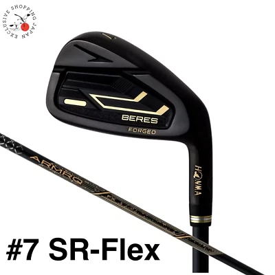 HONMA Golf BERES 09 Black Iron Club #7 SR Flex 2S 2 Star ARMRQ FX Men 2024 MTO - Image 1 of 4