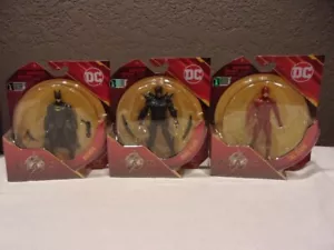 3er Set DC The Flash 4" Actionfiguren Dark Flash The Flash Batman Spinmaster - Bild 1 von 5