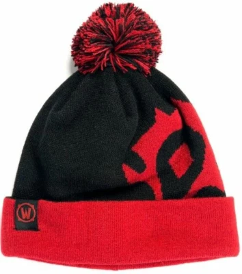 Gorro World of Warcraft Horde Pom Negro Rojo JINX Tejido Oficial Talla Única Foto 1 de 2
