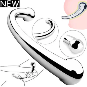 Stainless Anal Butt Plug G-spot Dildo Metal Prostate Massager Men Women Sex Toys - Picture 1 of 19