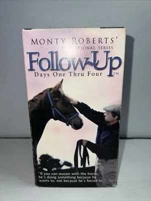 Monty Roberts Follow-Up VHS Tape Set 3 Videos Horse Educational - Image 1 of 4