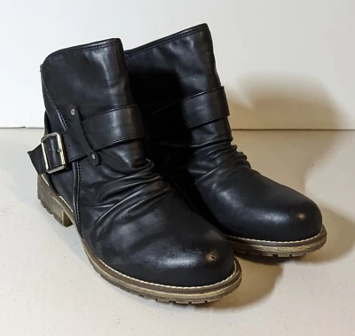 Dirty Laundry RAYMA Distressed - Botas para mujer talla 8,5 M zapatos negros en caja Foto 1 de 4