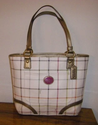 COACH PEYTON TATTERSALL TOTE/SHOULDER BAG  - Image 1 of 4