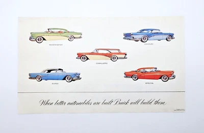 Vintage Buick Roadmaster ad original 1957 Caballero Century car advertisement - Image 1 of 2