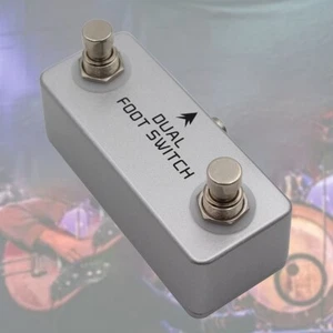 Sturdy Metal Dual Latching Footswitch with Compact Design for Musicians - Picture 1 of 8
