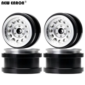 4Pcs 2.9" Aluminium Beadlock Wheel Rim For RC 1/6 Losi Super Rock Rey Axial SCX6 - Picture 1 of 42