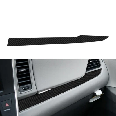 Cubierta a rayas de tablero de pasajeros de fibra de carbono para Toyota Sienna 2015-20 Foto 1 de 4