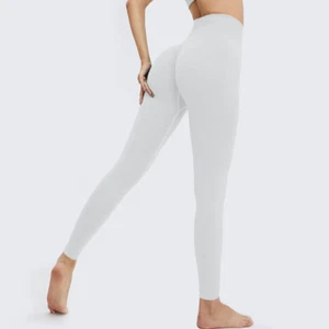 Athletic Butt Crack Black Stretch Yoga Pants Shaping Leggings for Women Medium L - Picture 1 of 71
