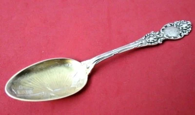 纯银旧金山金门大桥古董纪念品勺子5英寸长 — 第 1/4 张图片