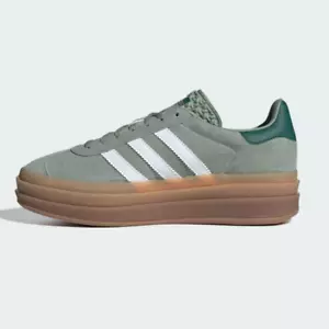 Adidas Women's Gazelle Bold Suede Shoes 'Silver Green' - ID6998 Expeditedship - Picture 1 of 7