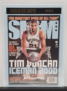Tim Duncan 2021 NBA Hoops SLAM Magazine Cubierta Insertar Tarjeta #8 San Antonio Spurs - Imagen 1 de 2
