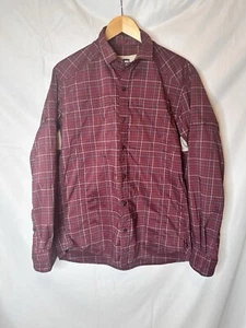 REI Co-op Sahara Hike Shirt Long Sleeve Button Vented M Plaid Nylon - Picture 1 of 7