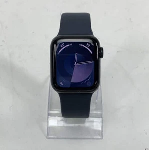 Factory Unlocked Apple Watch SE 2nd Gen 40MM Black Aluminum Blue Sport Band MXFT - Photo 1 sur 11