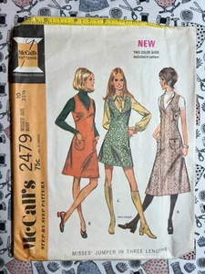 McCall's Sewing Pattern 2479 Misses' Jumper in Three Length Size 10 Cut Complete - Picture 1 of 3