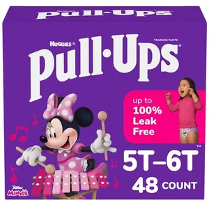 48 Count Pull-Ups Girls' Potty Training Pants, Size 5T-6T Training Underwear - Picture 1 of 9