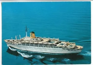 SHIP POSTCARD~OCEAN LINER,T/N FREDERICO C.,20,000 TONN.-ITALY - Picture 1 of 1