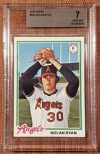1978 Topps #400 Nolan Ryan California Angels Original Baseball Card BVG 7 NM