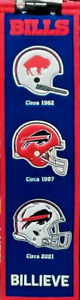 Buffalo Bills Evolution Banner Embroidered 8 x 32 Inch with Hanging Rope