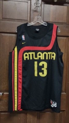 Nike Atlanta Hawks '74 Rewind Glenn Robinson #13 Black Jersey Men's Size XL - Image 1 of 4