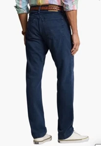 Polo Ralph Lauren Varick Slim Straight Jeans Male Hemp Denim 40Tx36 Big Tall - Imagen 1 de 10