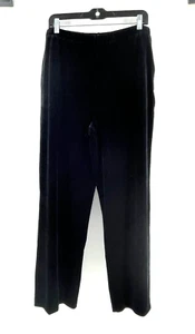 Pantalones de salón para mujer Talbots de terciopelo negro con ropa activa talla pequeña - Imagen 1 de 14