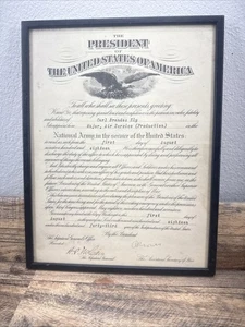 WWI Discharge Signed Document Carl Brandis Ely 1918 - Picture 1 of 3
