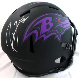 Von Ray Lewis signierter Ravens F/S Eclipse Speed Helm - Beckett W Hologramm * silber - Bild 1 von 5
