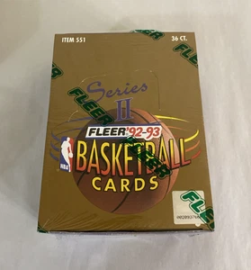 1992-93 Fleer Basketball Series 2 Sealed Box Shaq Rookie Jordan 36ct - Picture 1 of 7